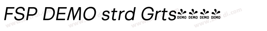 FSP DEMO strd Grts字体转换 FSP DEMO strd Grts字体转换